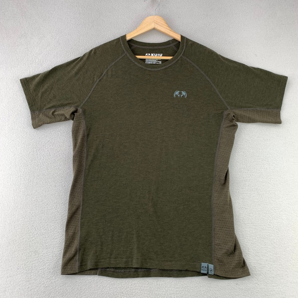KUIU Ultra Merino 125 SS T-Shirt Mens Medium Green Hunting NuYarn Performance
